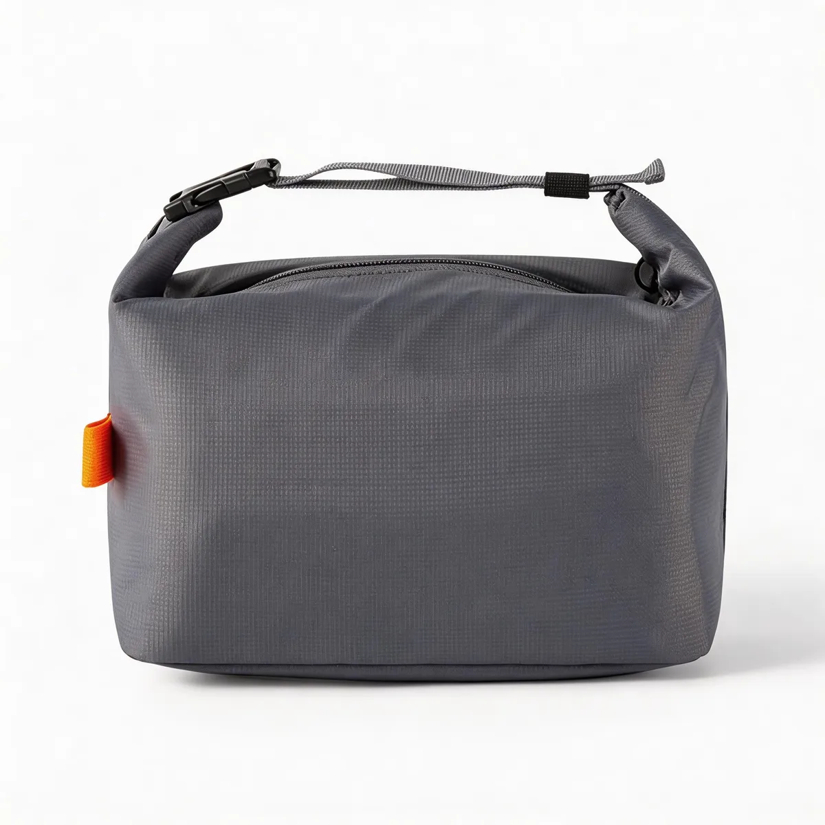 Portable Foldable Thermal Lunch Bag with Adjustable Handle - Grey
