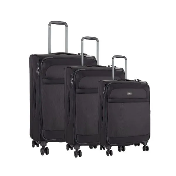 Cellini Microlite S 3 Piece Luggage Set - Black