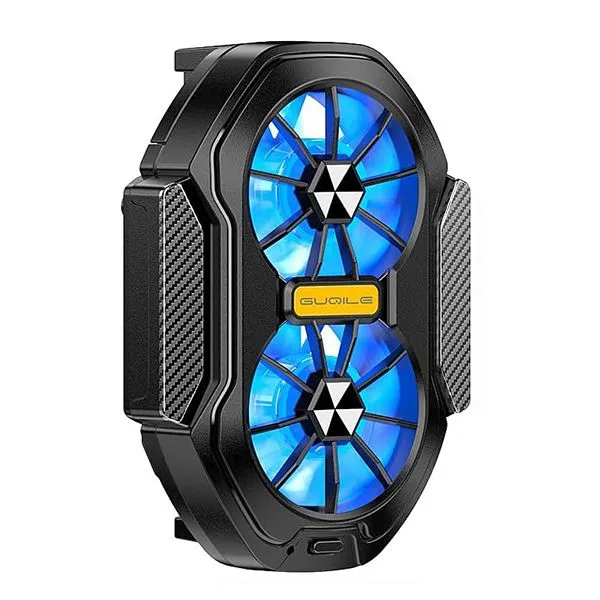 Mobile Phone Dual Cooler with LED Light, Cell Phone Cooling Fan Radiator
