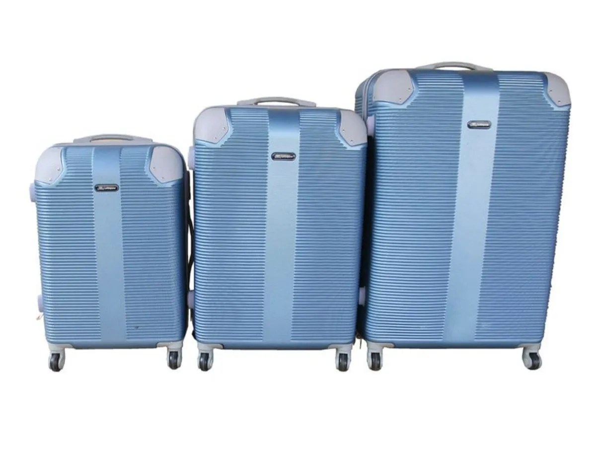 Expert Travel Ware - 3 Piece Luggage Set - Blue