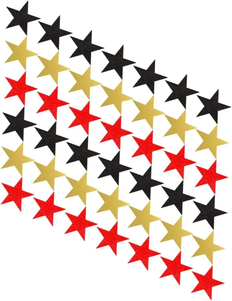 60pcs Paper Pentagram Cutouts for Classroom Decorations Wall Cutouts