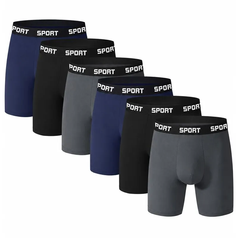 Men's Underwear- Performance Soft Moisture-wicking Boxer Briefs, 6-Pack OYY