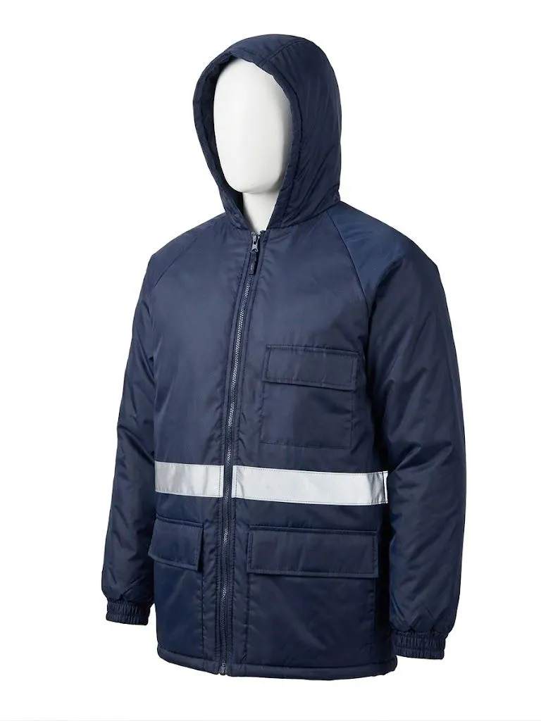 Double Insulated Freezer Jacket With Reflective Tape