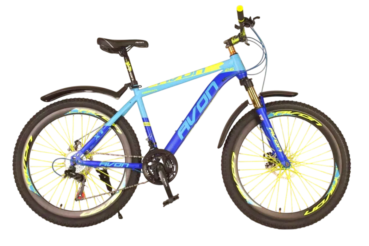 Avon - Kids Gear Cycle Bike with Suspension High Rim Colouring - 24 Inch - Blue