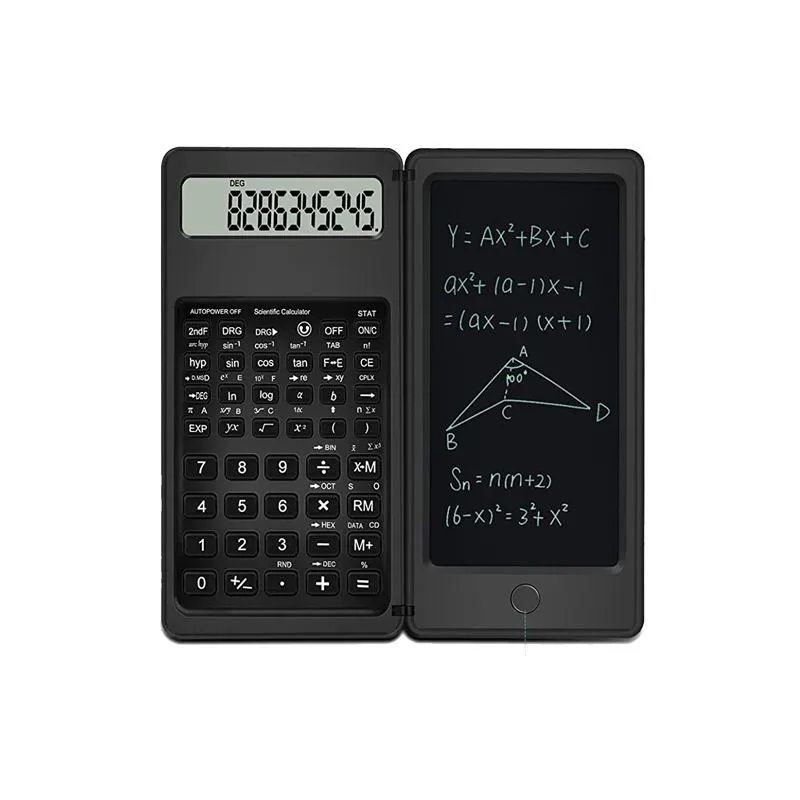 Function LCD Foldable Calculator Handwriting Tablet