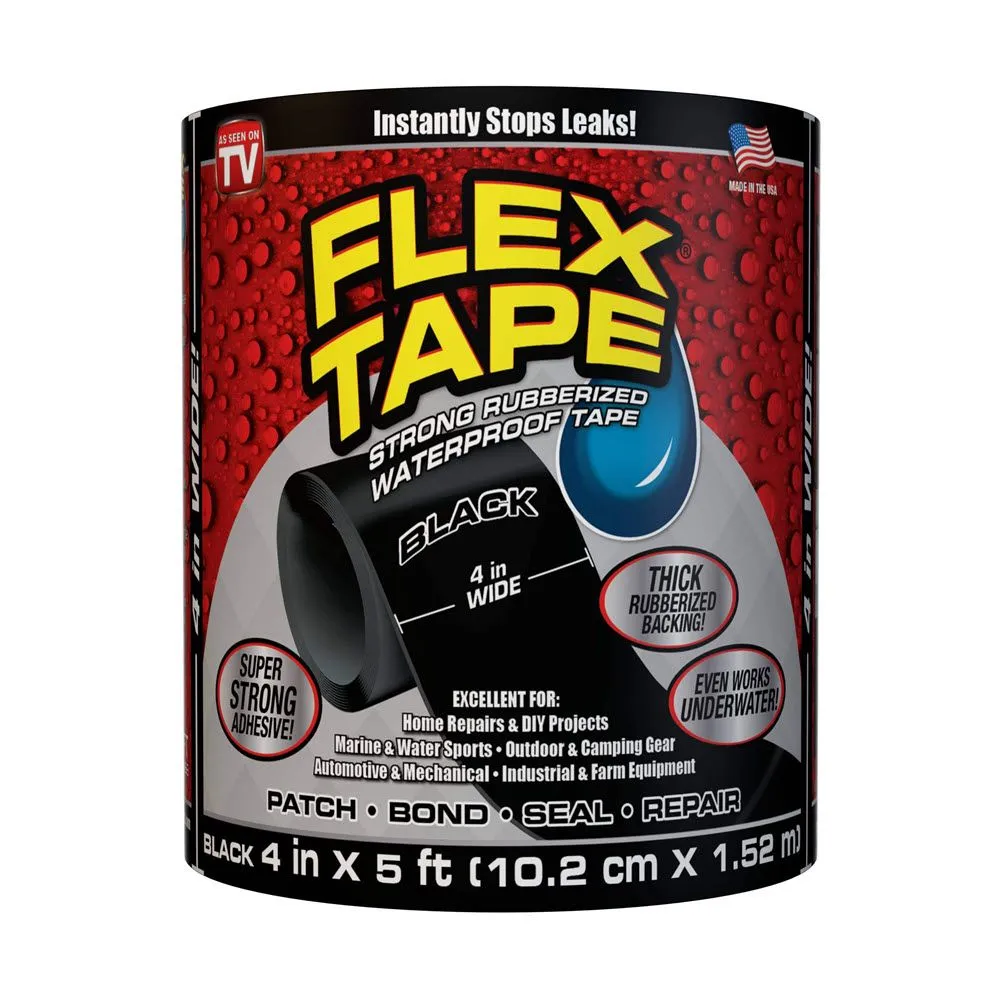 Strong Rubberized Instant Waterproof Tape - Black