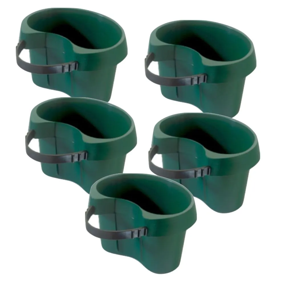 Garden Plant Gutter Pot Set Of 5 Summer - Green