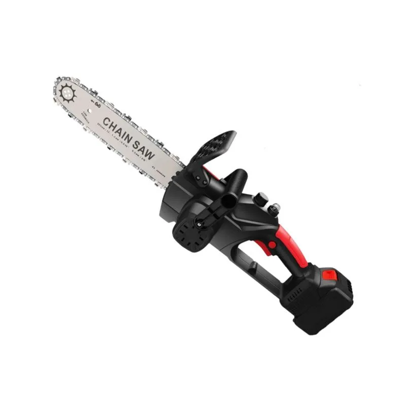 48V Handheld Cordless Electric Chainsaw - Black, Red
