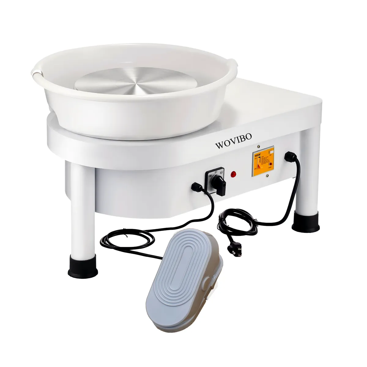 WOVIBO Electric Pottery Wheel Adjustable Speed Ceramic Casting Machine