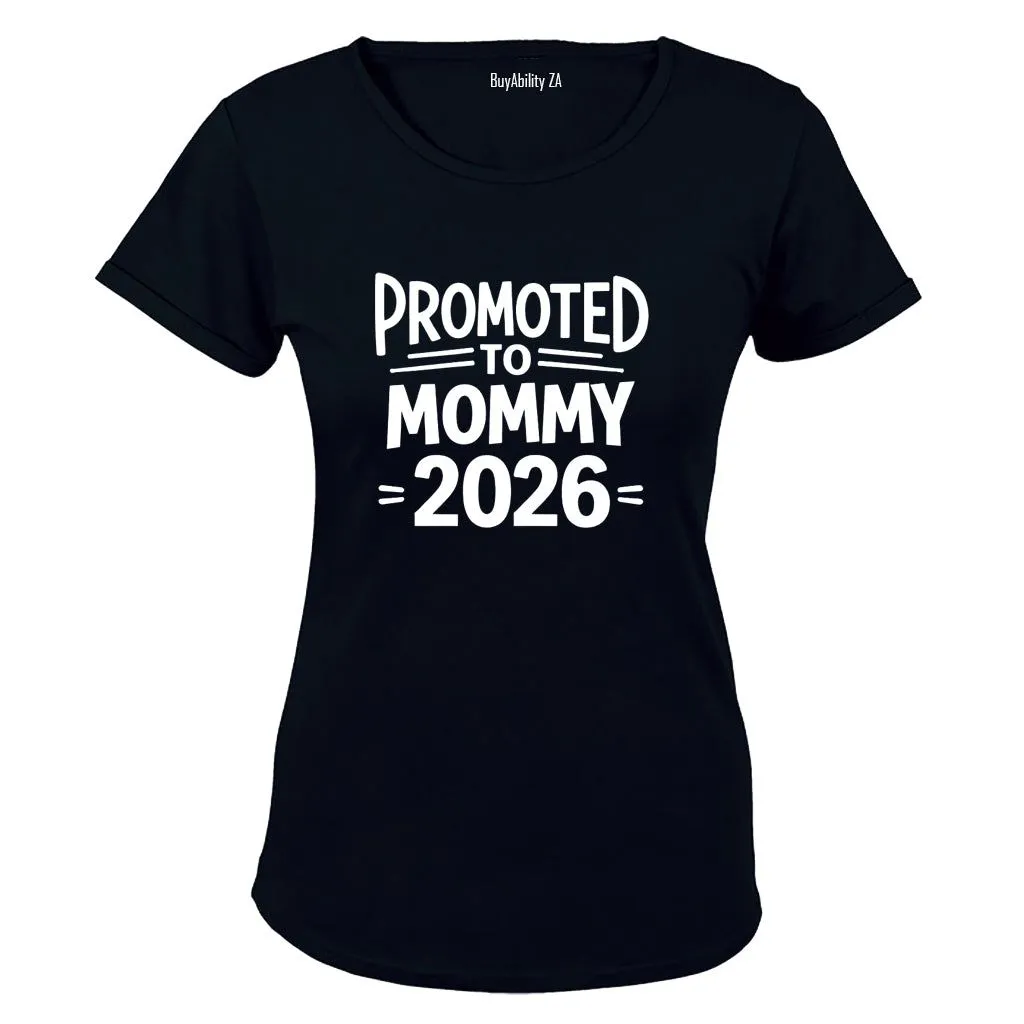 Promoted to Mommy 2026 Bold - Ladies - T-Shirt