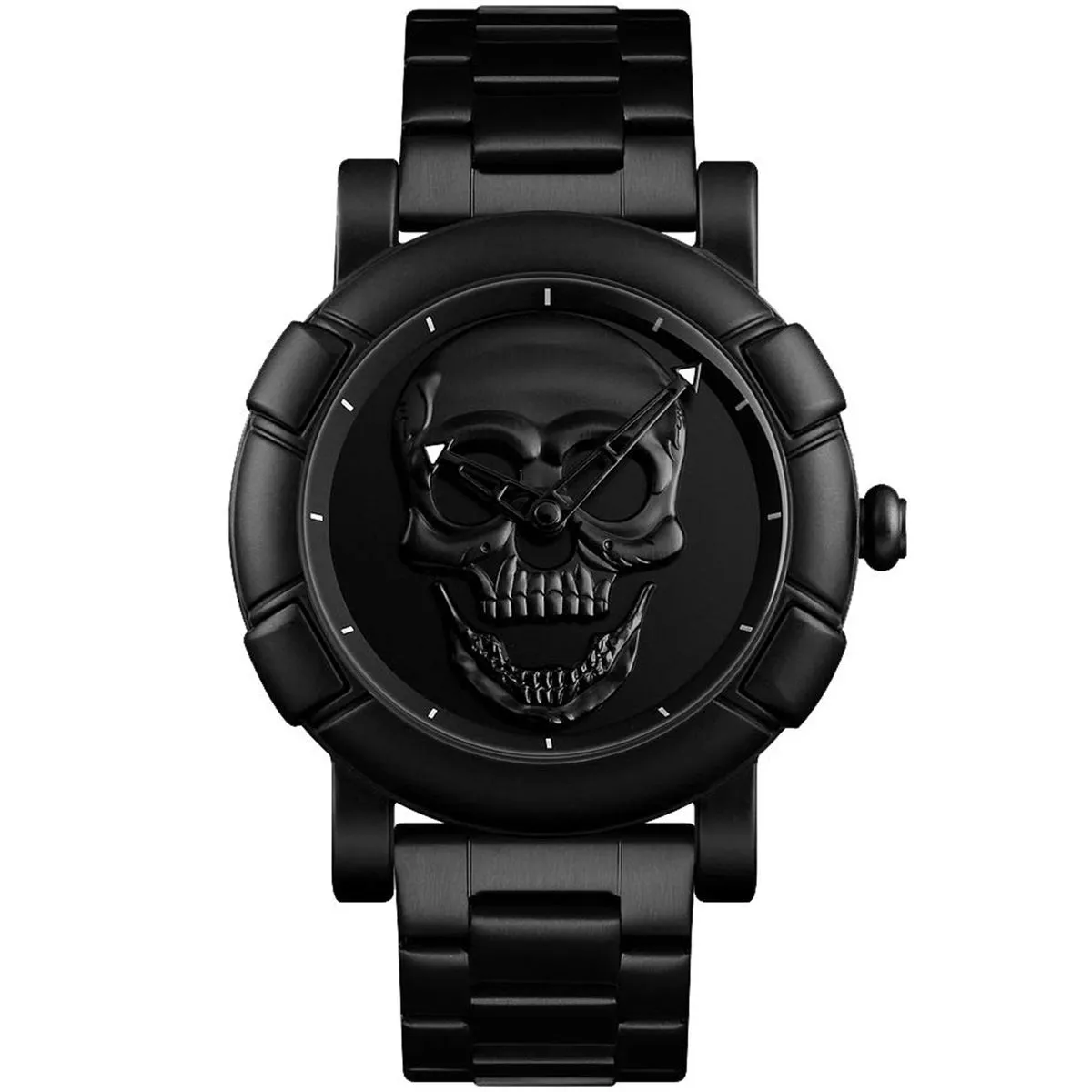 Creative Skull Quartz Watch Vintage Fashion 3D Skull Unisex - Black