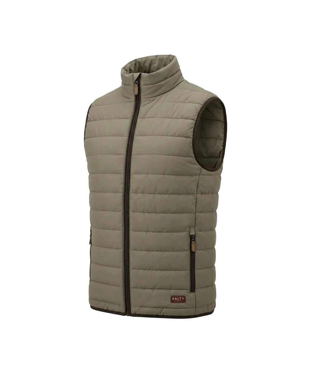 Salty - Bwindi Men's Sleeveless Ripstop Puffer - Desert Khaki