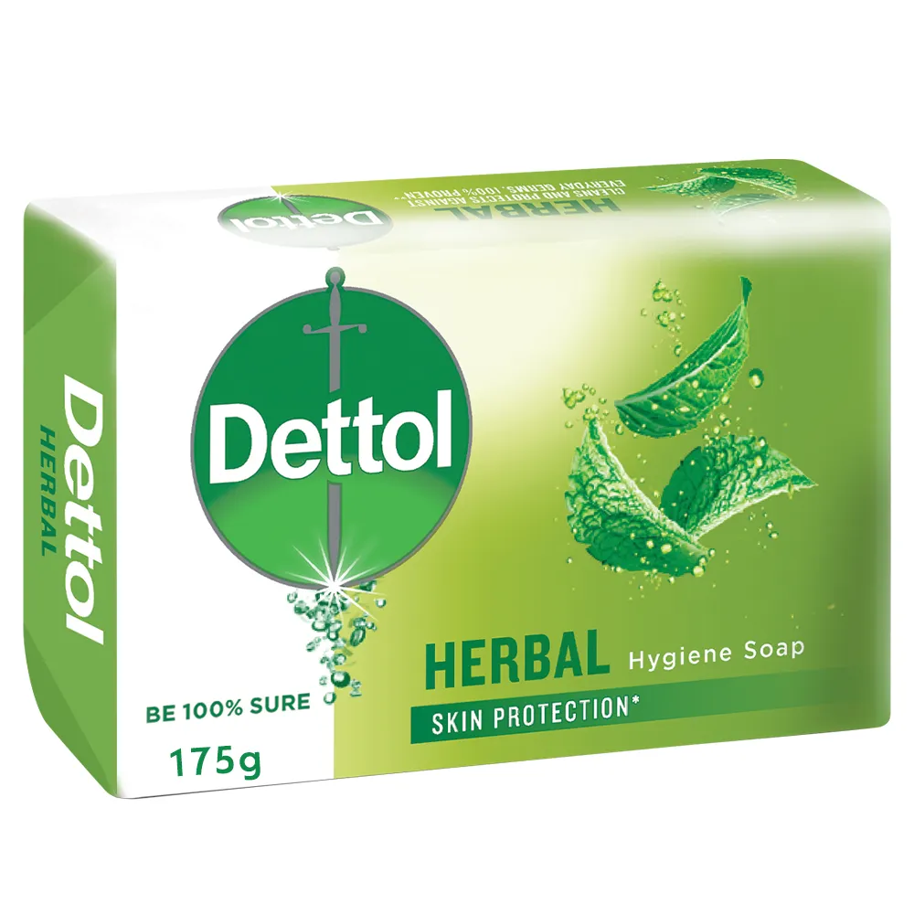 Dettol 175g - Hygiene Soap, Hand & Body - Herbal