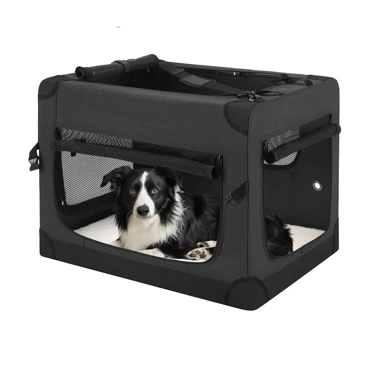 Portable Medium Pet Carrier for Cats & Dogs - Foldable, Soft-Sided Travel