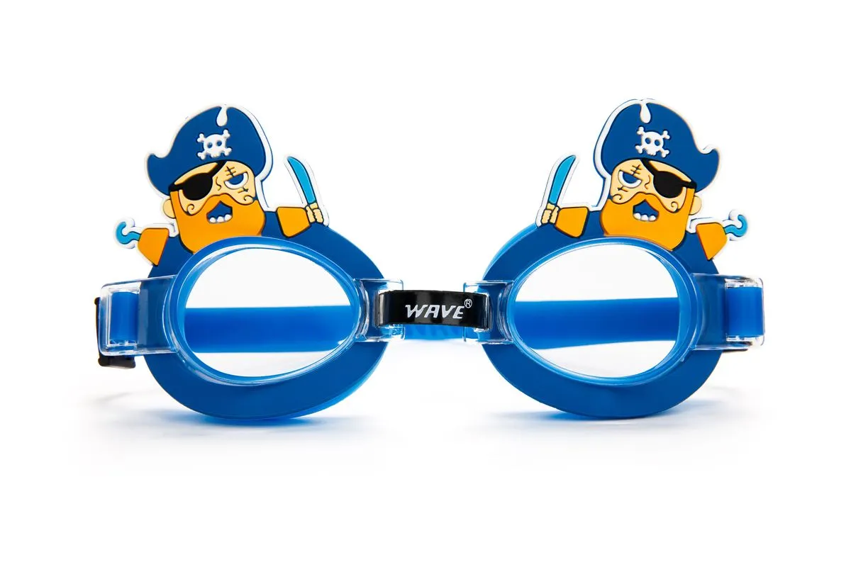 Wave Funk Kids Silicone Goggles Size 3-6 years - Blue