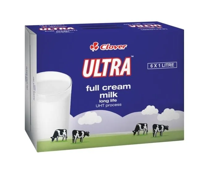 Clover Ultra long life full cream milk 6 x 1L