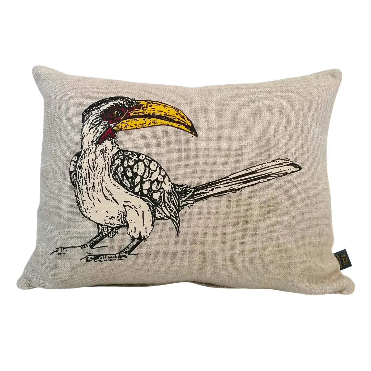 Hornbill Scatter Cushion Pillow Cover - Stone