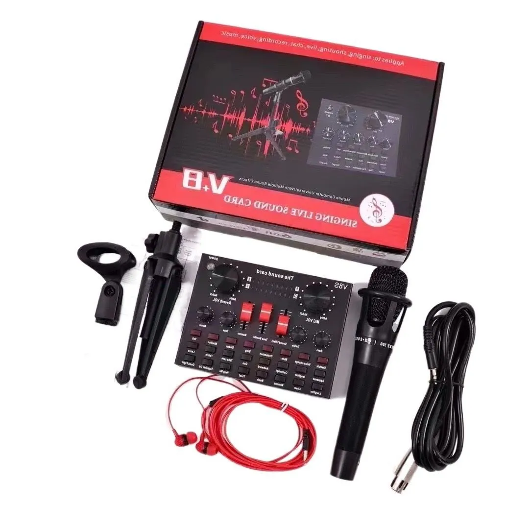 V8 Portable Live Streaming Sound Card Kit