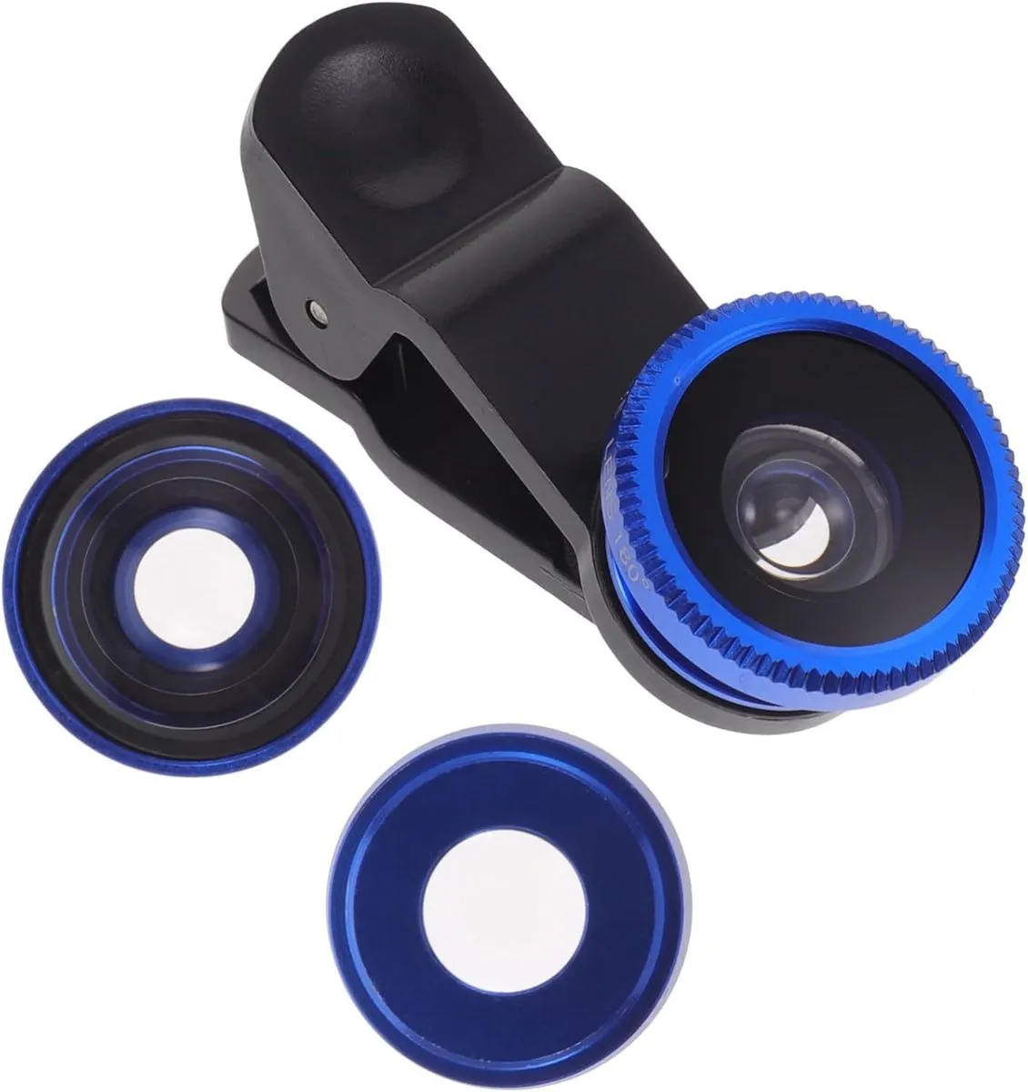 3 in 1 Clip-On Phone Camera Lens Set Fisheye Super Wide Angle Macro Lens