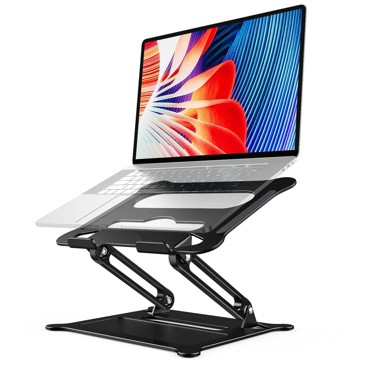 Laptop Stand, Adjustable Laptop Stand for Desk - Black