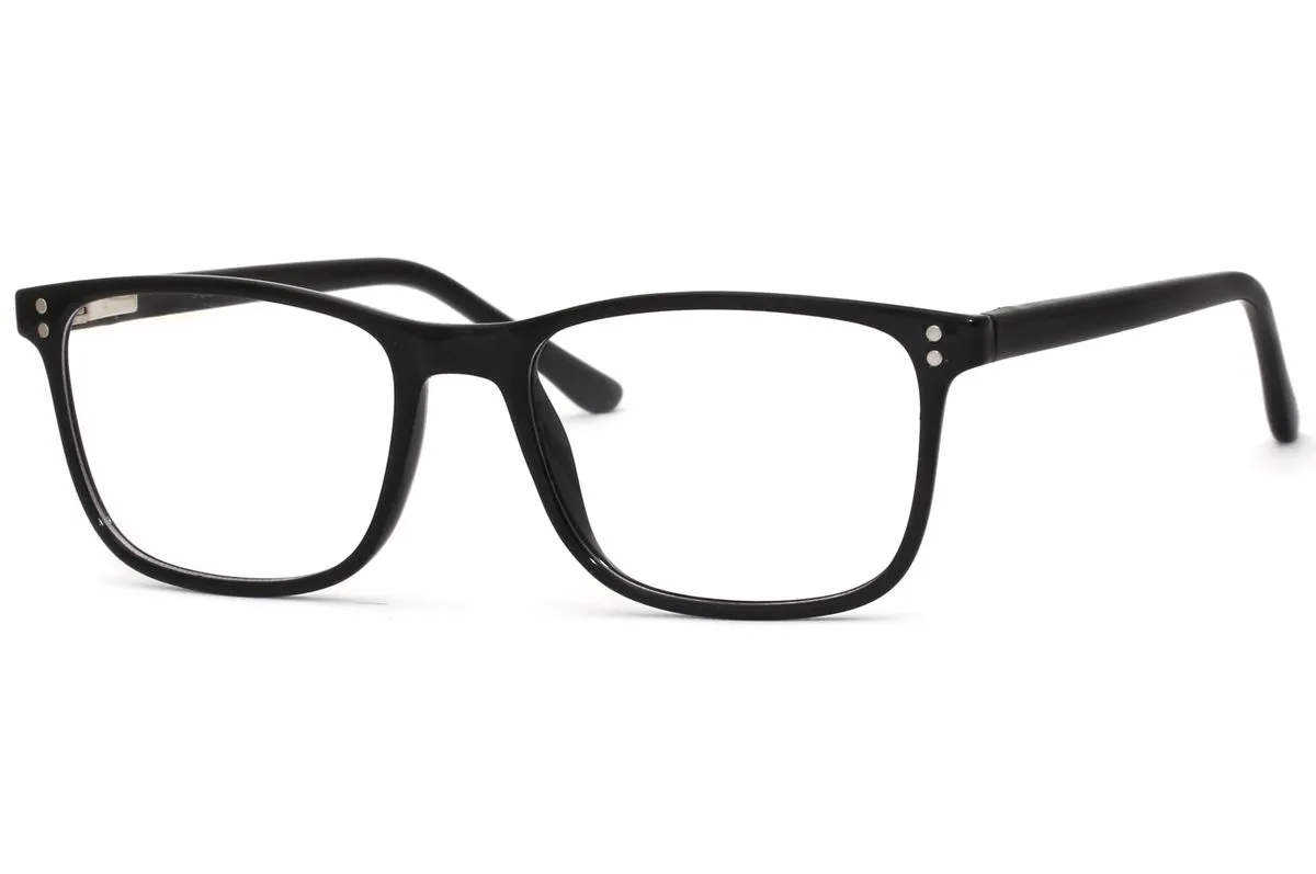 Aweh Eyewear Blue Light Blocking Unisex Glasses for Computer/Phone/TV/Gaming: SL265 - Glossy Black
