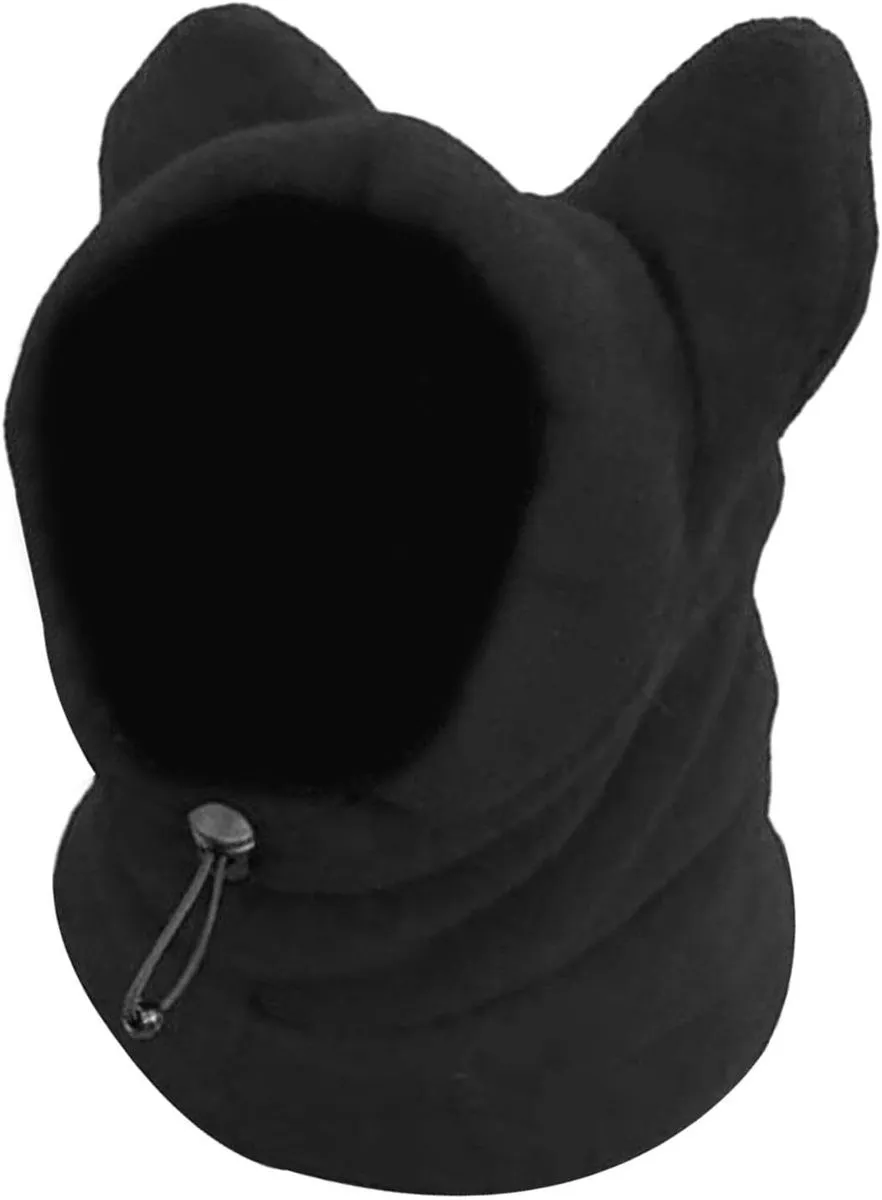 Bothyi Dog Winter Hat Ear Wrap Walking Noise Protection Earmuffs Ears - Black M