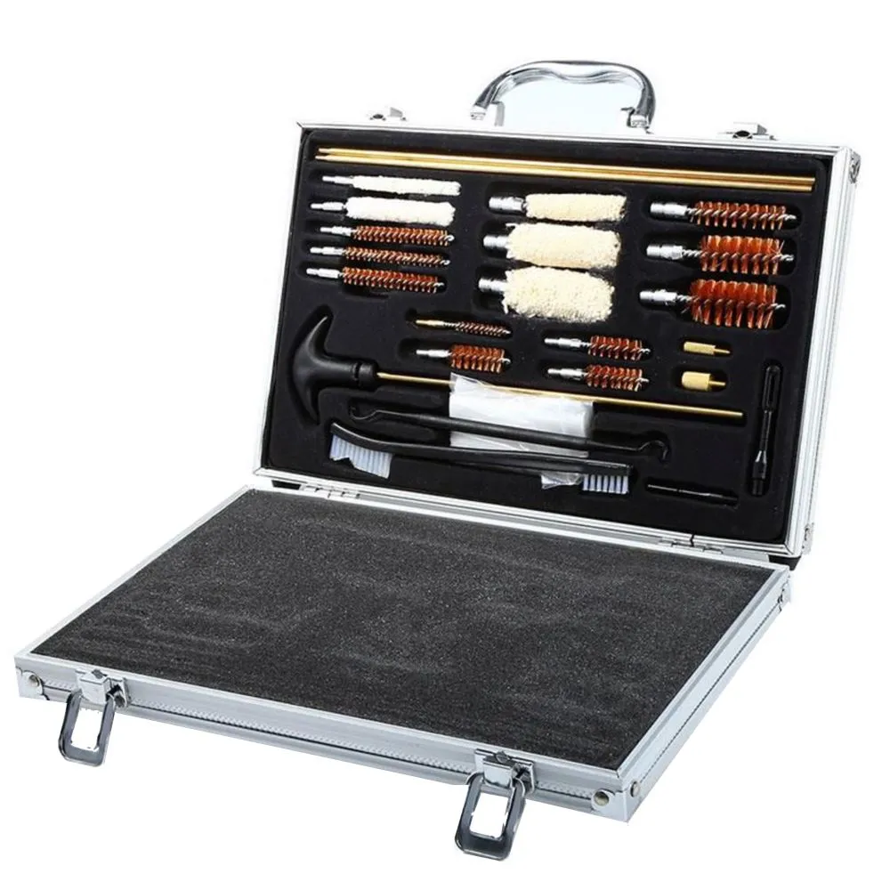 Sport 24pcs Universal Firearm Cleaning Kit Pistol Hunting Rifle Shotgun Pro