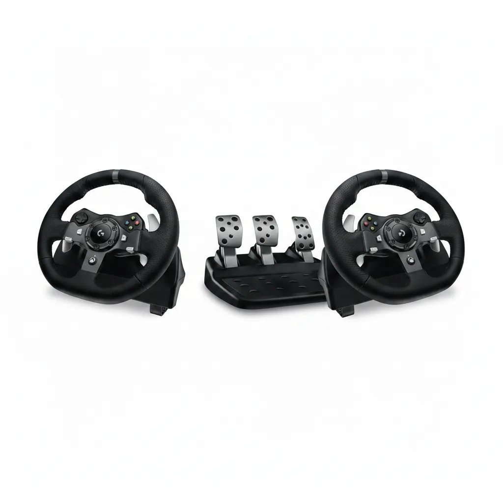 Logitech G920 Racing Wheel with Pedals for Xbox and PC Gaming - 2 Pack
