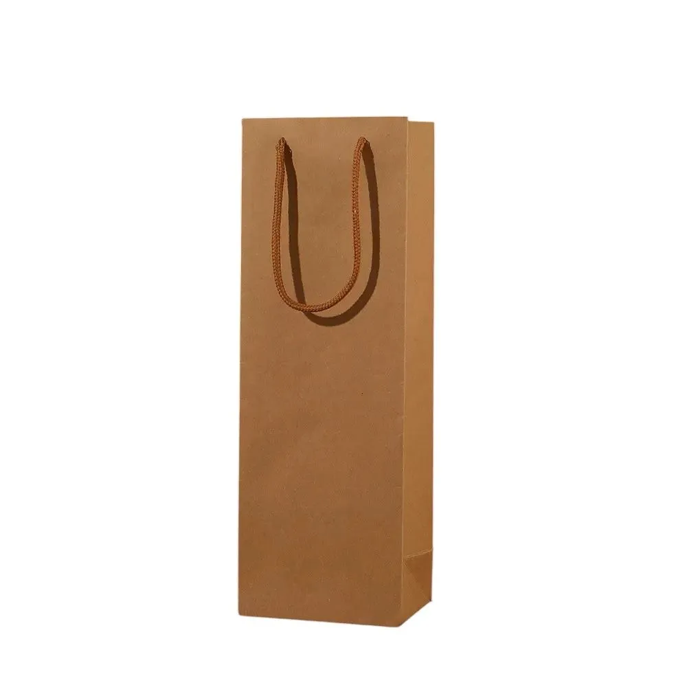 0981-12-Pack Wine Gift Bag-12x8.5x36.5CM - Brown