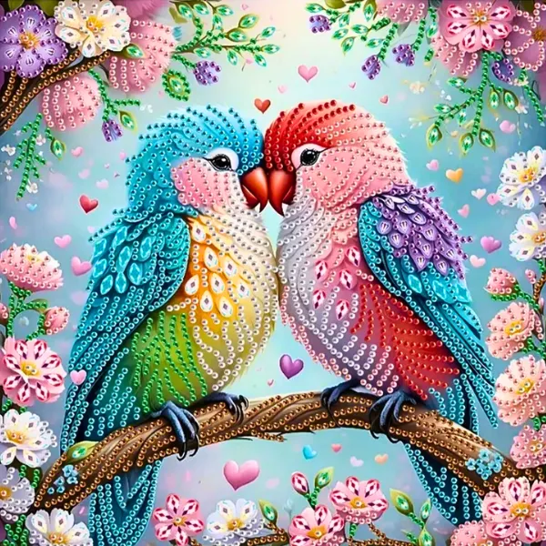 Ironing Beads - Diamond Dot Painting Kit - Pretty Love Birds