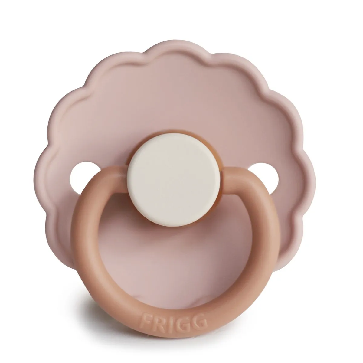 FRIGG 100% Natural Latex Pacifier Daisy Colourblock - Size 1 - Biscuit
