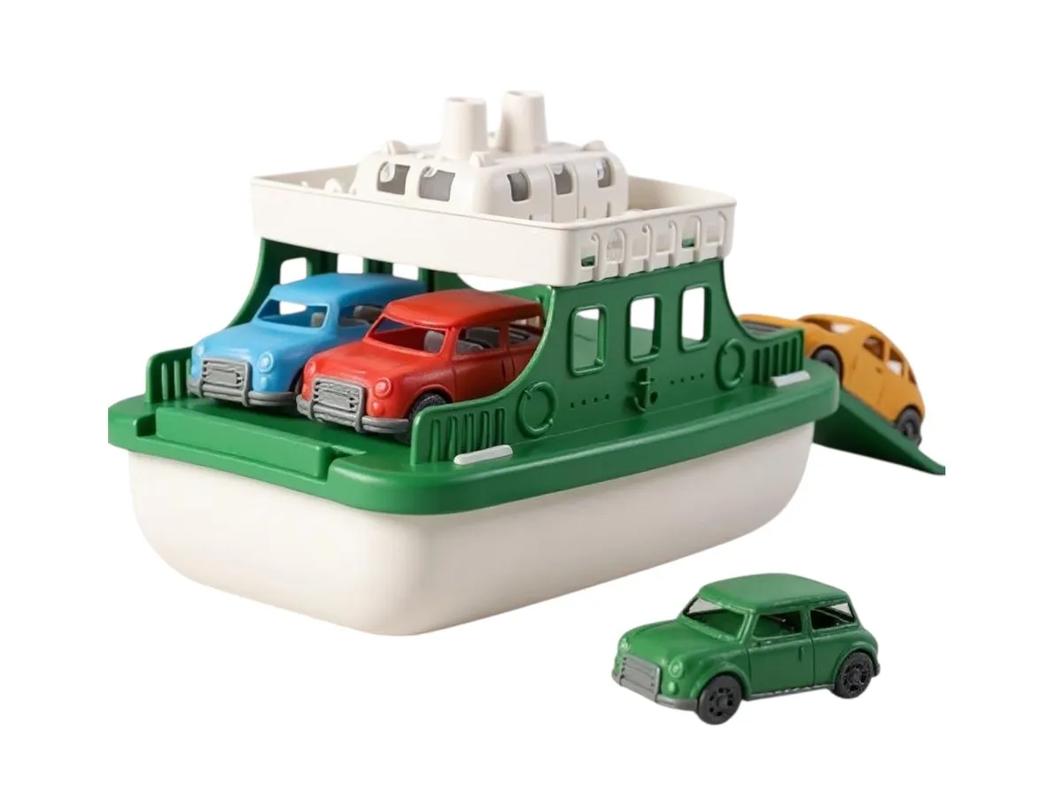Floating Ferry Boat with 4 Mini Car Bath Toys