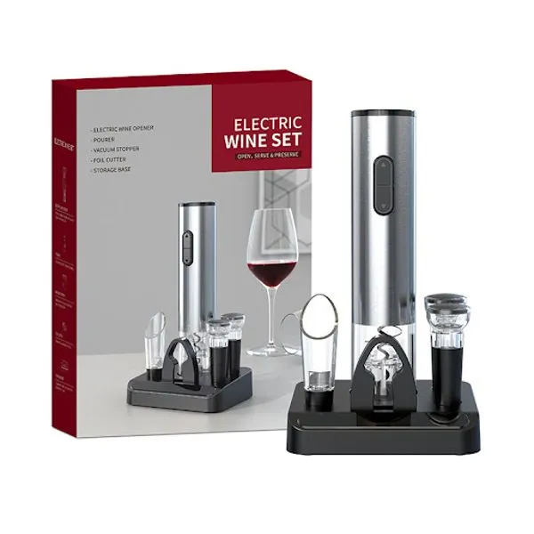 Portable Electric Wine Set - Gift Pack - 4 in 1