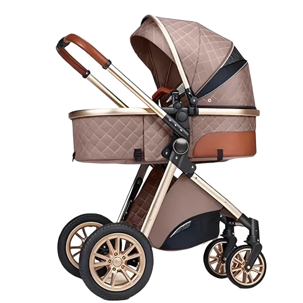 Baby Stroller Pram - Brown