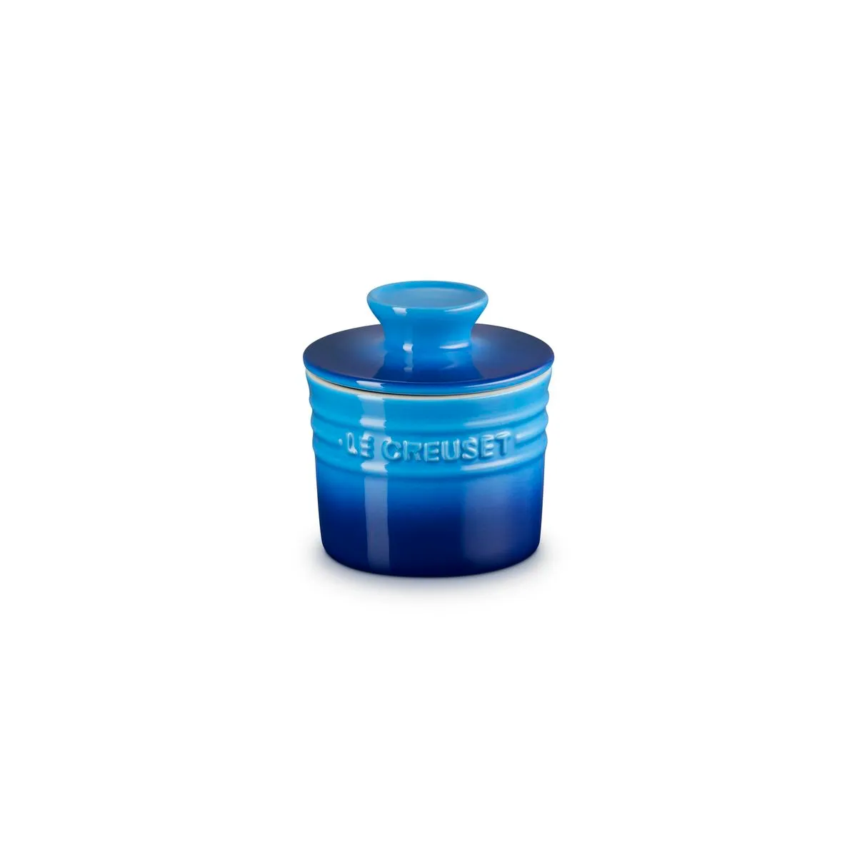 Le Creuset Stoneware Butter Crock - 170ml - Azure Blue