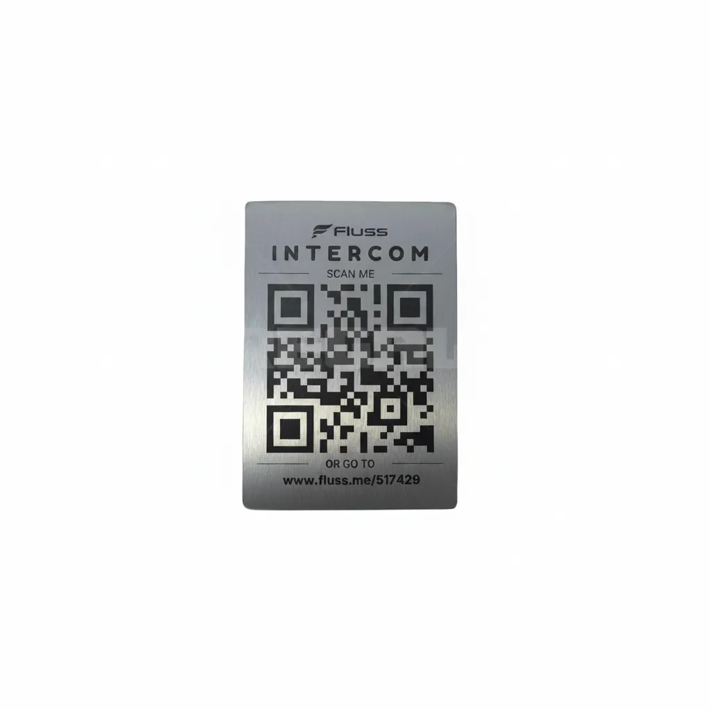 Fluss Video and Audio Smart Intercom with QR System - 148 x 210 mm