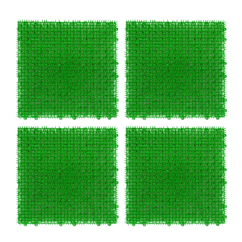 Grass Mat Interlocking Soft Artificial Turf compatible with Pool Lawn