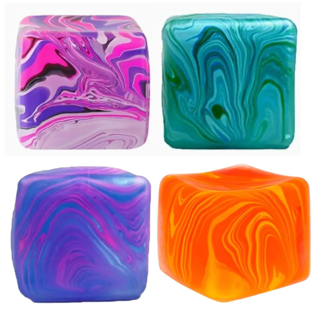 4 Pieces Fidget Toys Squishy , Stress Balls for Adults Stress Relief