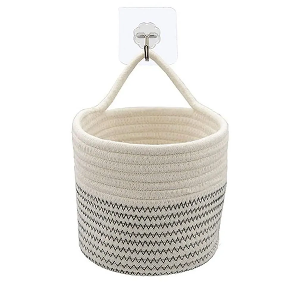 Cotton Rope Decorative Storage Basket