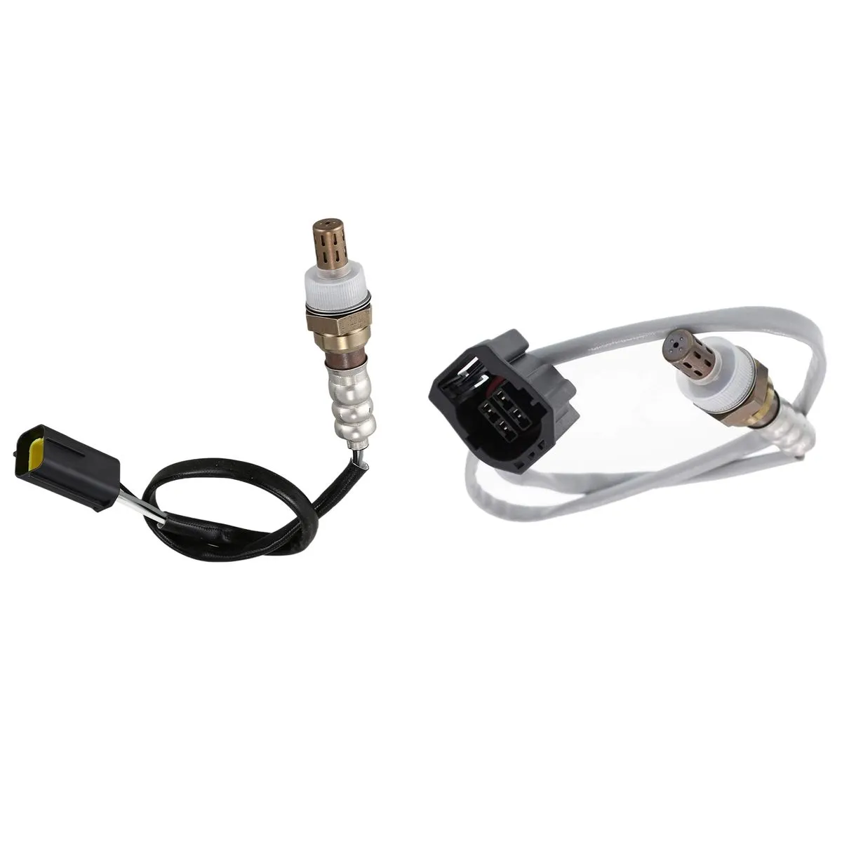 Black Plastic-Metal Oxygen Sensor (2 Pcs) - Sensor A + Sensor B Combo