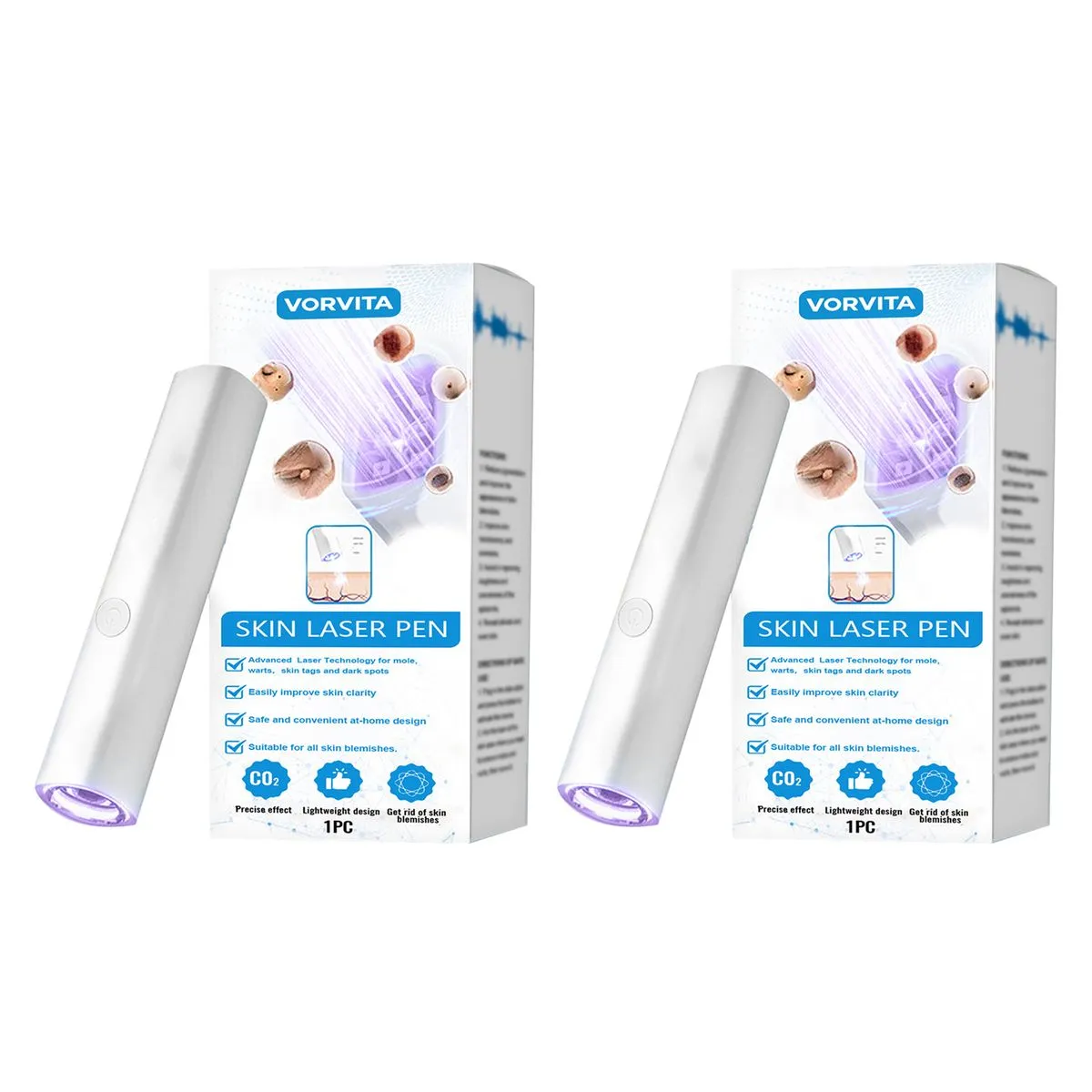 Wart Remover Pen For Body - Skin Tag Corrector Pen,Removal Plantar Wart Pen - 2pcs