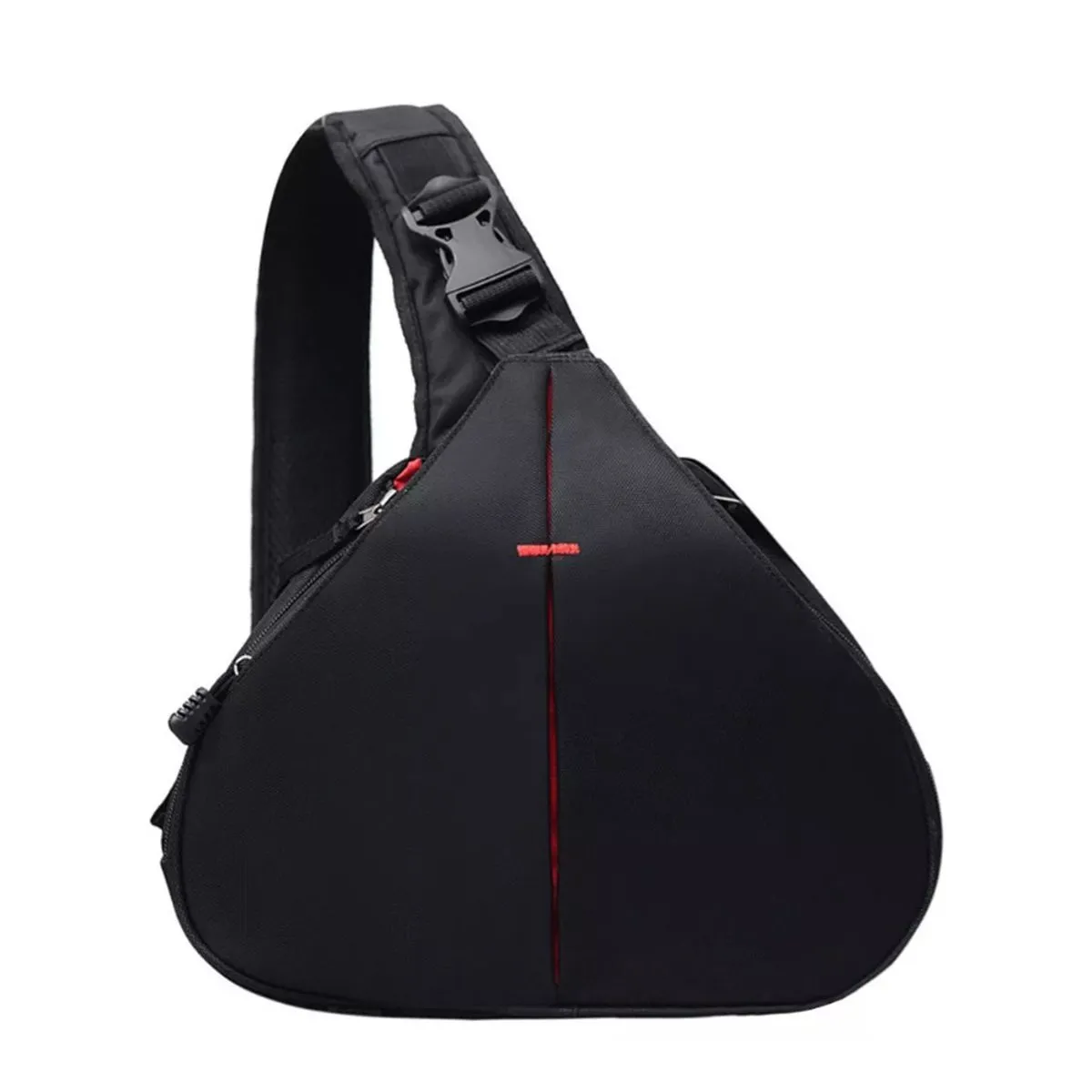 Camera Backpack Bag Crossbody Triangle Digital Camera Bag Sling Backpack - Black