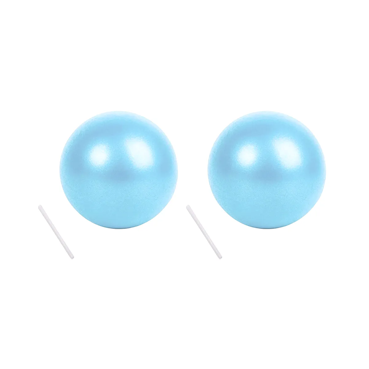 2 Pack Inflatable Yoga & Pilates Ball - 25cm - Blue