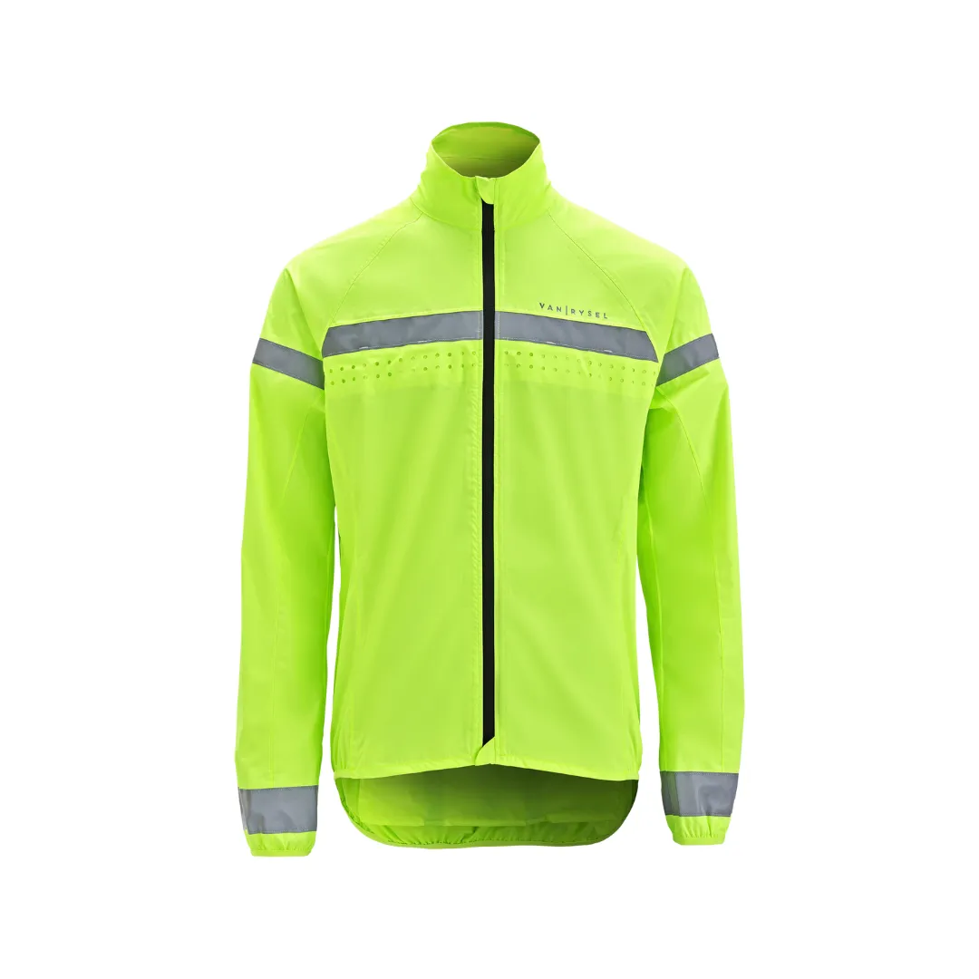 Men's High-Visibility Showerproof Road Cycling Jacket RC120