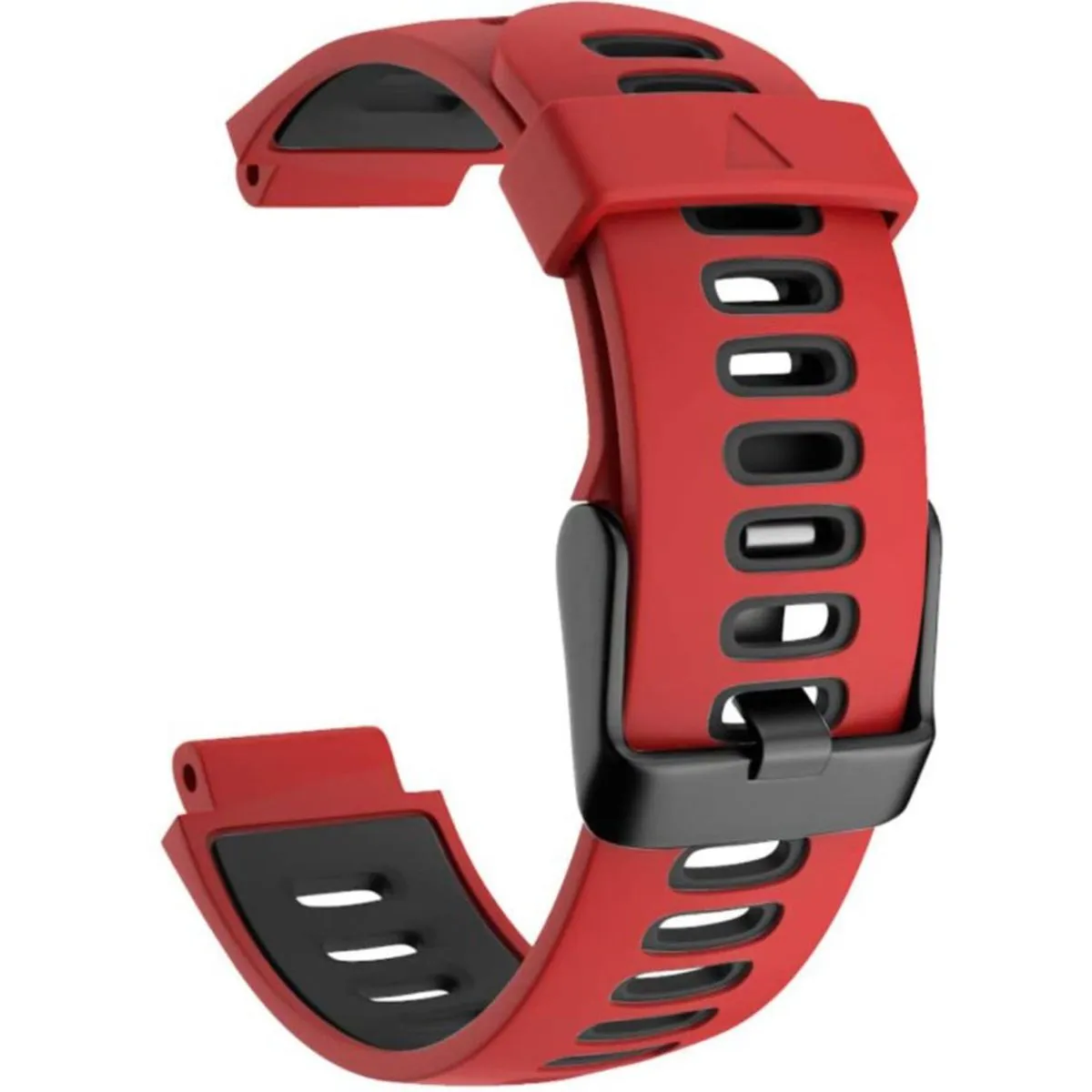 FocusFit 22mm Silicone Strap Compatible with Garmin Forerunner 735XT - Red, Black