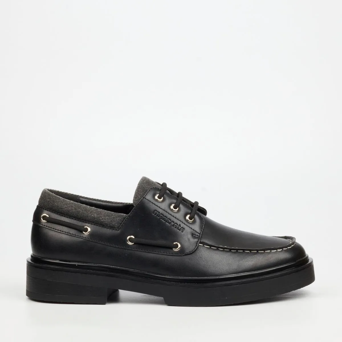 Mazerata Elia 13 Men Faux Wax Shoes - Black
