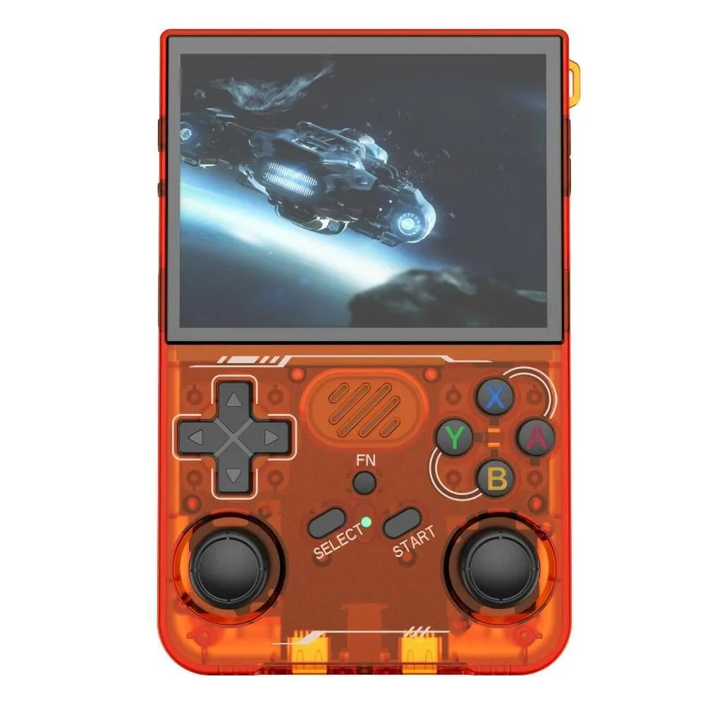FUNKIDDY New ArKOS R36xx Linux System 3.5" IPS Screen Retro Handheld Video - orange-128G20K  Games