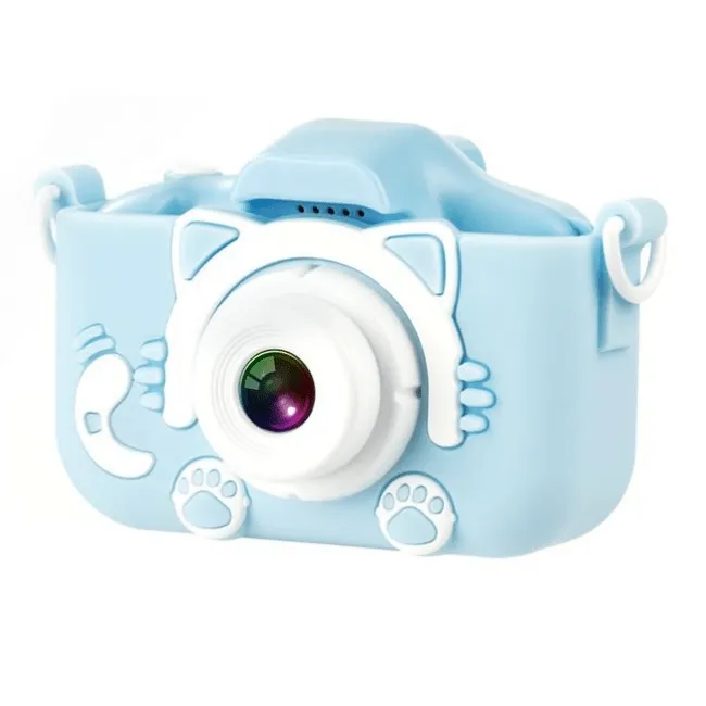 XO XJ01 Children Kids Fun Dual Lens 40MP Digital Camera with Silicone Cover - Blue