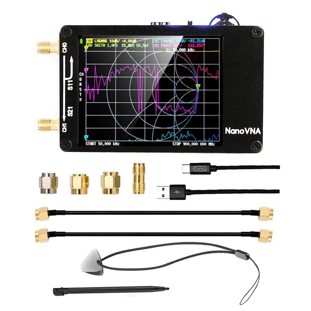 Upgraded Nanovna-H Vector Network Antenna Analyzer Compatible with None