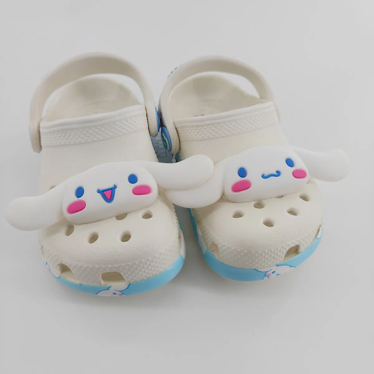 Children Cinnamoroll Cute Clogs Slip On Casual Pool Water Shoes White Blue
